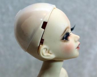 1/6 6-7" bjd doll wig silicone headcap head cap protector tiny dollfie usa