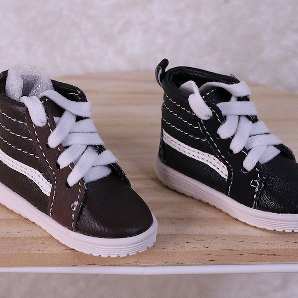 1/4 MSD size BJD Dolls 6.8cm (2.68inch) foot size brown or black casual sneaker shoes