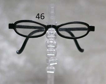 1/3 1/4 BJD Eye glasses eyeglasses Black frames and clear lens 46