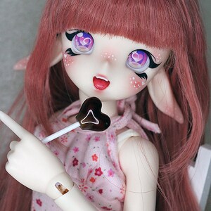 1/4 1/6 Mini MSD YoSD Doll bjd Lollipop sucker candy heart Brown Rootbeer image 1