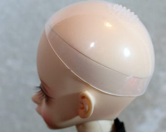 1/3 9-10" bjd doll wig silicone headcap head cap protector sd dollfie usa