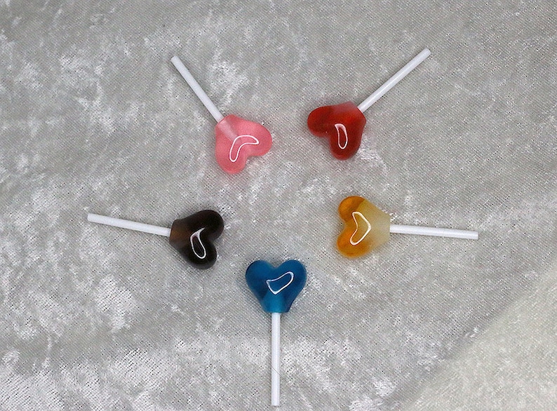 1/4 1/6 Mini MSD YoSD Doll bjd Lollipop sucker candy heart Brown Rootbeer image 3