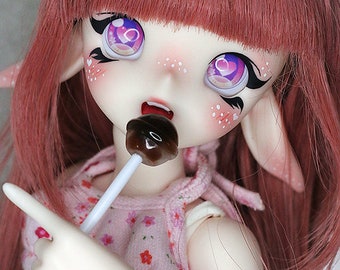 1/4 1/6 Mini MSD YoSD Doll bjd Lollipop sucker candy round Brown