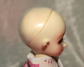 Tiny 5" bjd doll wig silicone headcap head cap protector dollfie usa