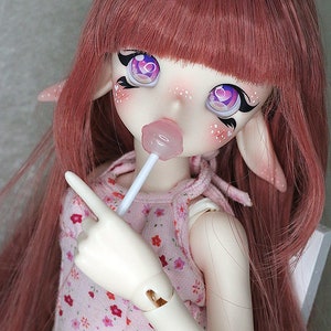 1/4 1/6 Mini MSD YoSD Doll bjd Lollipop sucker candy round Pink