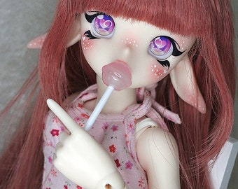 1/4 1/6 Mini MSD YoSD Doll bjd Lollipop sucker candy round Pink