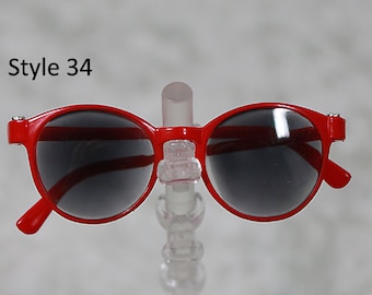 1/3 1/4 BJD sun glasses sunglasses Red frames and black lens 34