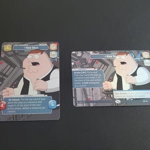Han Solo AS Family Guy Showcase Proxy Card - Star Wars Unlimited TCG SWU Peter Griffin
