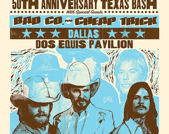 ZZ Top 50th Anniversary Tour (Dallas, Texas) - 24"x36"