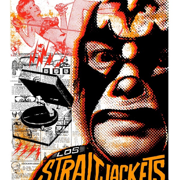 Los Straightjackets Screenprinted Poster