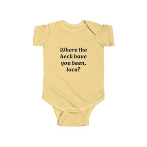 Waar ben je in godsnaam geweest loca baby-outfit: fijne jersey babyromper voor nieuwe ouders, kraamcadeau, Twilight schattige babyoutfit