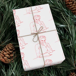 Edward Smells Bella Twilight Wrapping Paper, Cursed Gift Wrap, Unique Holiday Wrapping, Birthday, Baby Shower, Bachelorette, Eco-Friendly