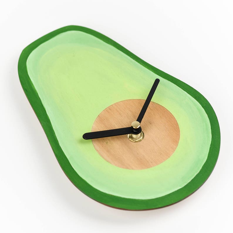 Hand painted Avocado Wall Clock avo perfect gift for Etsy