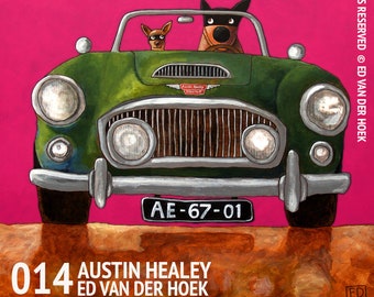 014 Austin Healey – print 14x14cm/5.5x5.5”