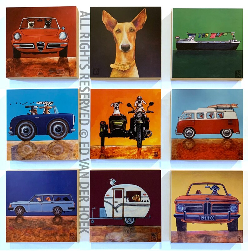 034 Annual Chairholders Meeting print ON plywood 14x14 cm5.5x5.5 inch on 18 mm0.7 inch poplar