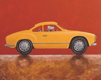 080 Karmann Ghia – print 27x27cm/10.5x10.5”