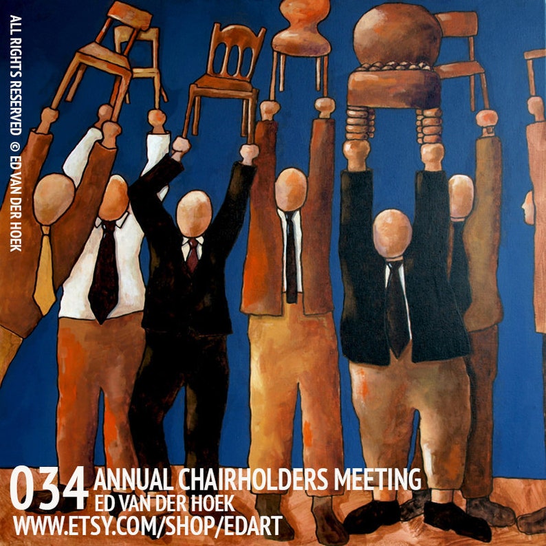 034 Annual chairholders meeting print 14x14cm/5.5x5.5 image 1