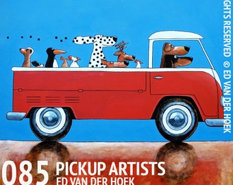 085 Pick Up Artists – print 14x14cm/5.5x5.5”