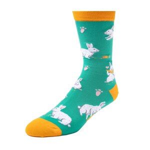 We Got Buns, Hun! | Fun Happy Gift Socks For Women - Quirky Novelty Present for Mum - One Size Cotton Crew Socks