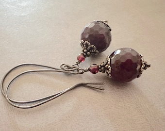 Garnet Gemstones Earrings