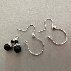 Onyx Beaded Charms for Interchangeable Earrings. Available with or without Earring Wires