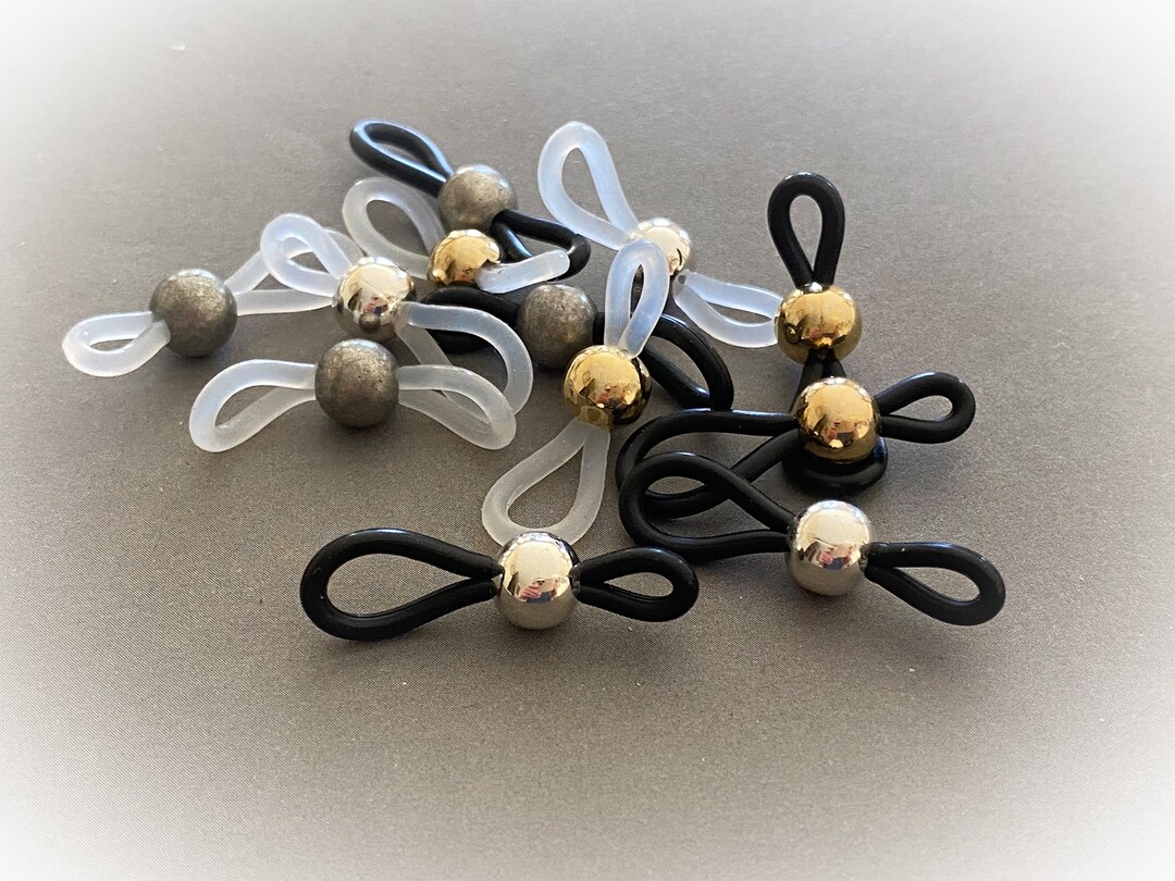 Adjustable Beaded Eyeglass Loops. 1 5 or 10 Pairs Eyeglass Etsy