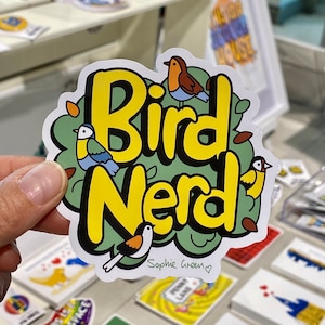 Sticker en vinyle pour observer les oiseaux