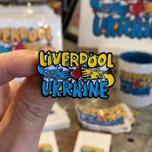 Eurovision Liverpool Ukraine Enamel Pin Badge