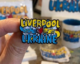 Eurovision Liverpool Ukraine Enamel Pin Badge