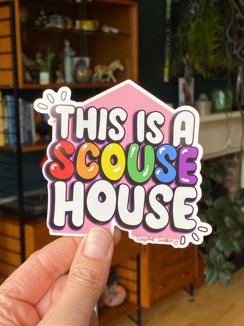 This is A Scouse House Rainbow Liverpool Vinyl Sticker - Etsy