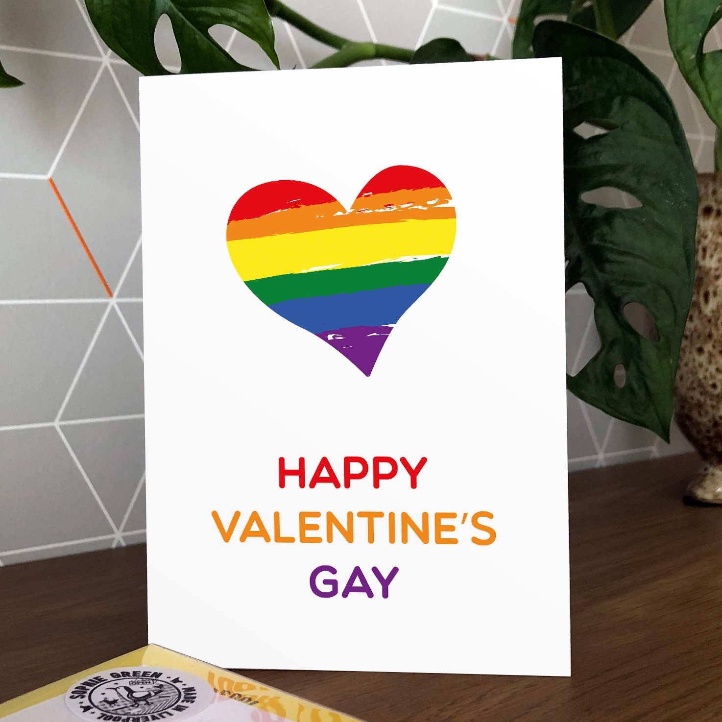 Happy Valentines Gay Card | Etsy
