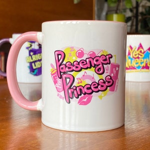 Passenger Princess Travel Road Trip Pink Mug