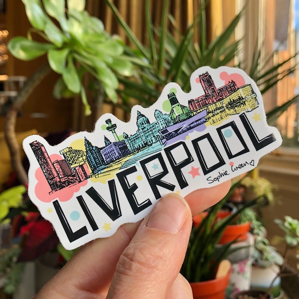 LIVERPOOL SKYLINE BIG vinyl sticker