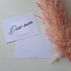 Moederdag kaart l Dear mom