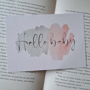 Wenskaart 'Hello Baby'