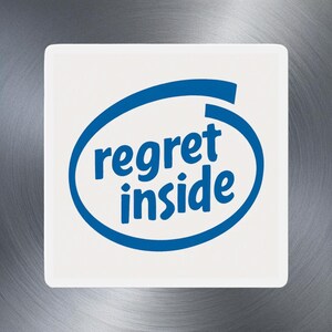 Regret Inside Magnet EV Edition Lustiger gestanzter Automagnet