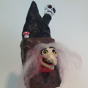 Creepy Witch Baba Yaga Folk Art Doll Ooak Sculpture Baba Yaga House Haunted Halloween Scary Art Dolls Folklore Crazy Gifts Creepmas