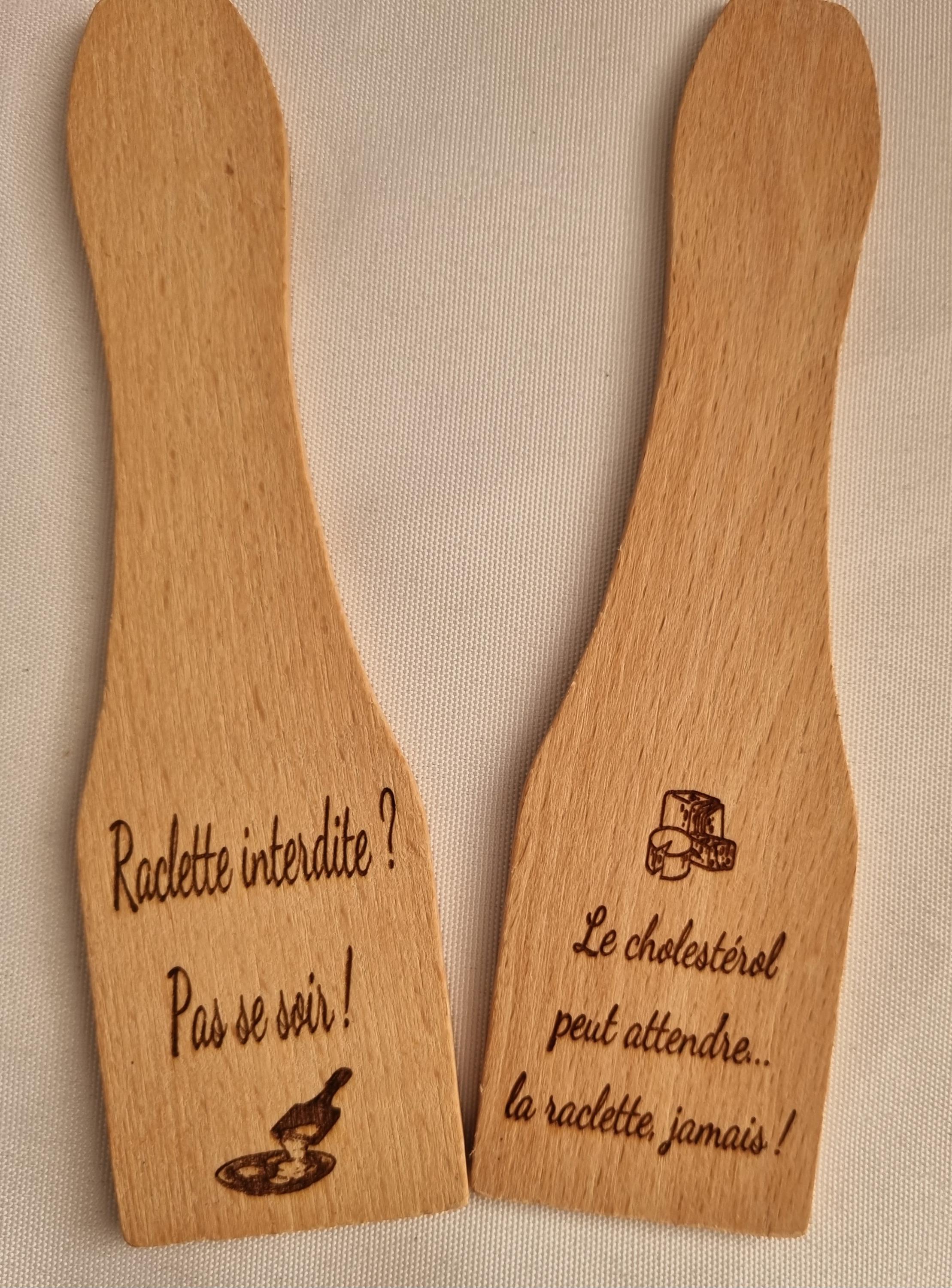 Lot De 8 Spatules à Raclette En Bois - Parfait Pour Fromage Ou Pâtisserie, Neuf Emballé