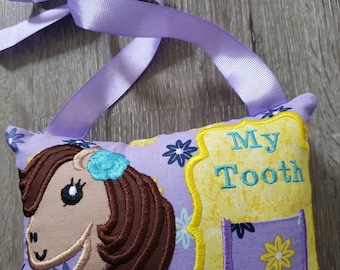 Tooth fairy pillow - horse - personalized - fantasy- keepsake tooth fairy pillow - girl tooth fairy pillow - custom colors