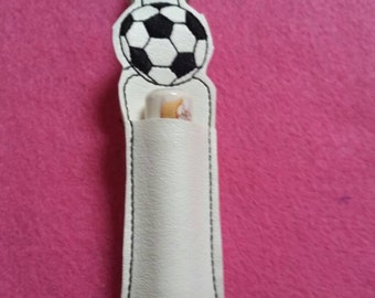 Soccer Ball lip balm Holder....Great Non food Birthday Favor... Lip Balm Keychain...Great Size to store Flashdrive, small marker or Lip Balm