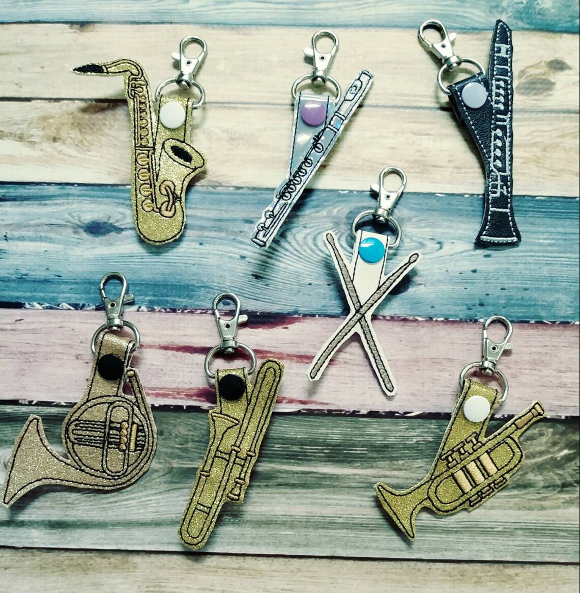 Marching Band Musical Instrument keychain flute Etsy