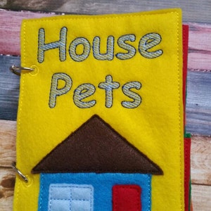 Felt Quiet Book: House Pets Mix and Match Activity Book