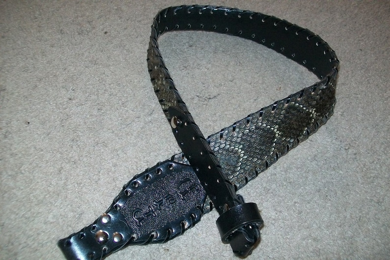 Diamond Back Rattle Snake Skin Rifle Sling with or without Etsy