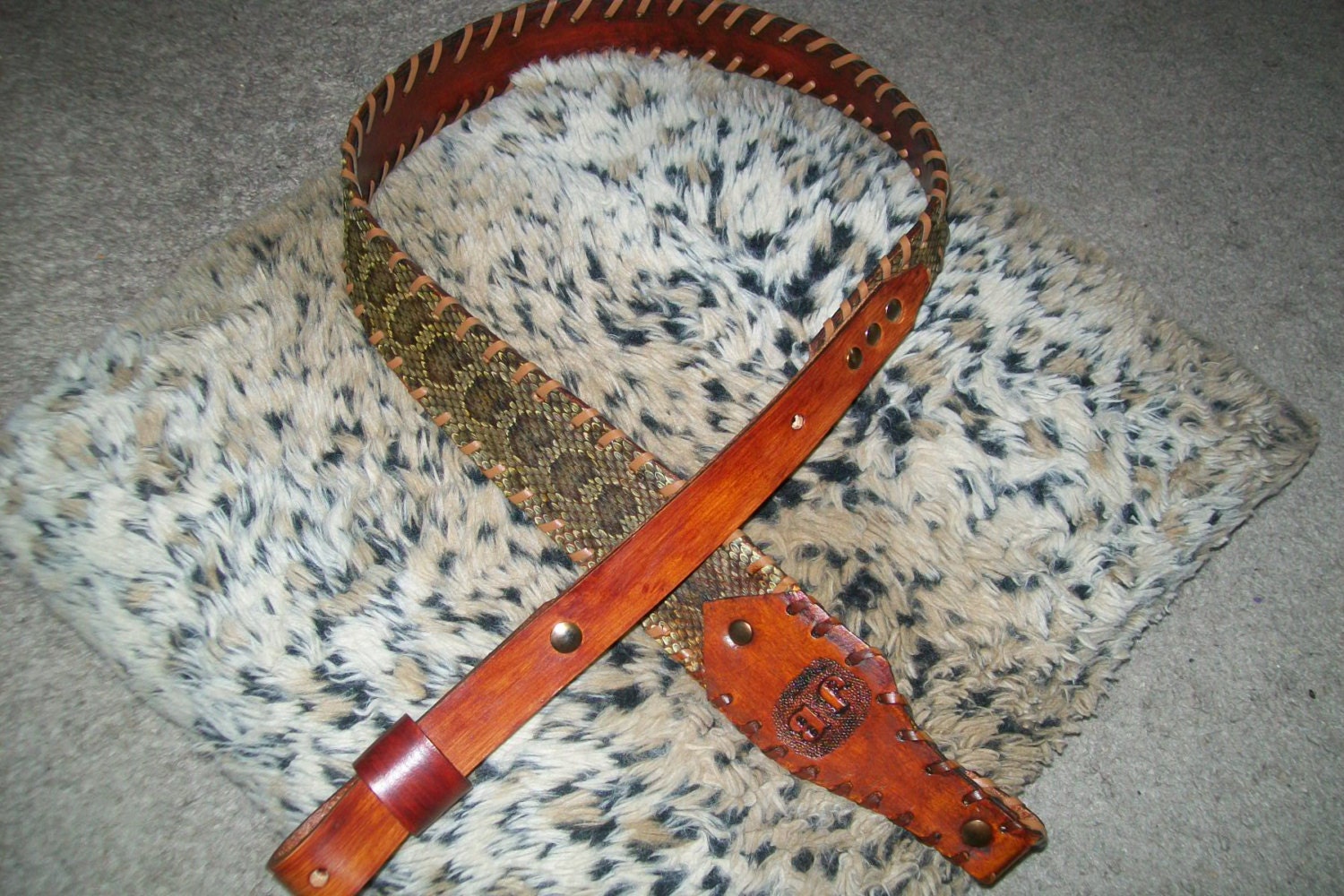 Rattlesnake Skin Rifle Sling with or without Monogrammed Etsy