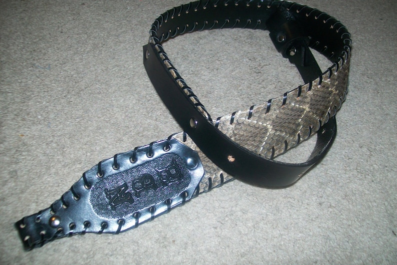 Diamond Back Rattle Snake Skin Rifle Sling with or without Etsy