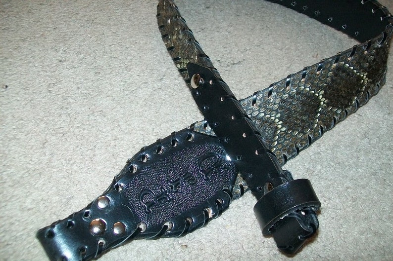 Diamond Back Rattle Snake Skin Rifle Sling with or without Etsy