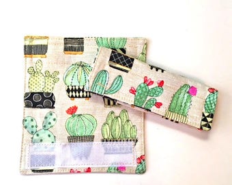 Couverture de poignée de bagage succulente, étiquette d'identification de sac de cactus, étiquette d'identification de sac mignon pour dames femmes filles, cadeau pour elle