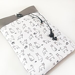 Cat Laptop Case Sleeve 10, 11, 12, 13, 14, 15 16 inch, Cover with Pocket for MacBook Lenovo Sony Vaio Surface Dell Acer HP Asus, Sony, Gift image 9