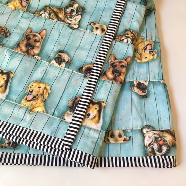 Quilted Dog Blanket Etsy