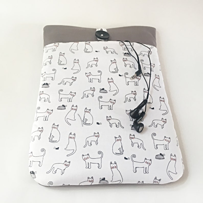 Cat Laptop Case Sleeve 10, 11, 12, 13, 14, 15 16 inch, Cover with Pocket for MacBook Lenovo Sony Vaio Surface Dell Acer HP Asus, Sony, Gift image 6